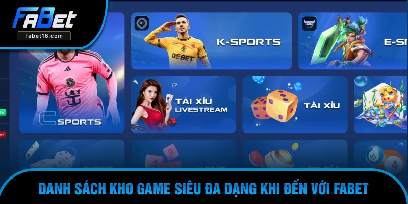 Đa dạng tựa game giải trí ấn tượng khi trải nghiệm tại đây