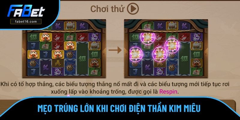 Mẹo trúng lớn khi chơi Điện Thần Kim Miêu