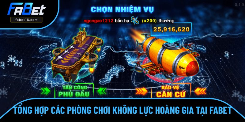 Bật mí 2 chế độ chơi Không Lực Hoàng Gia