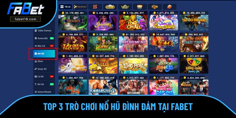 Tổng hợp những trò chơi săn hũ hot nhất